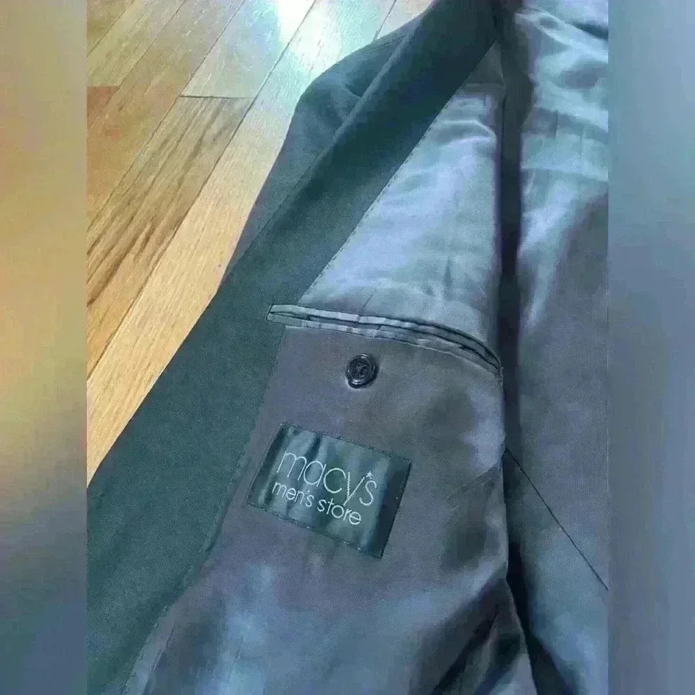 Ralph Lauren Mens Blazer Gray 100% Wool 2 Button Lined Jacket Sport Coat Sz 42L - Picture 6 of 16